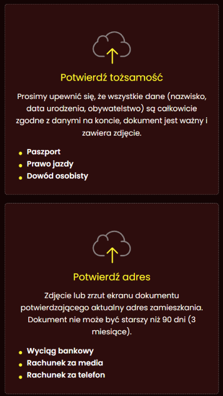 Weryfikacja konta DragonSlots Casino